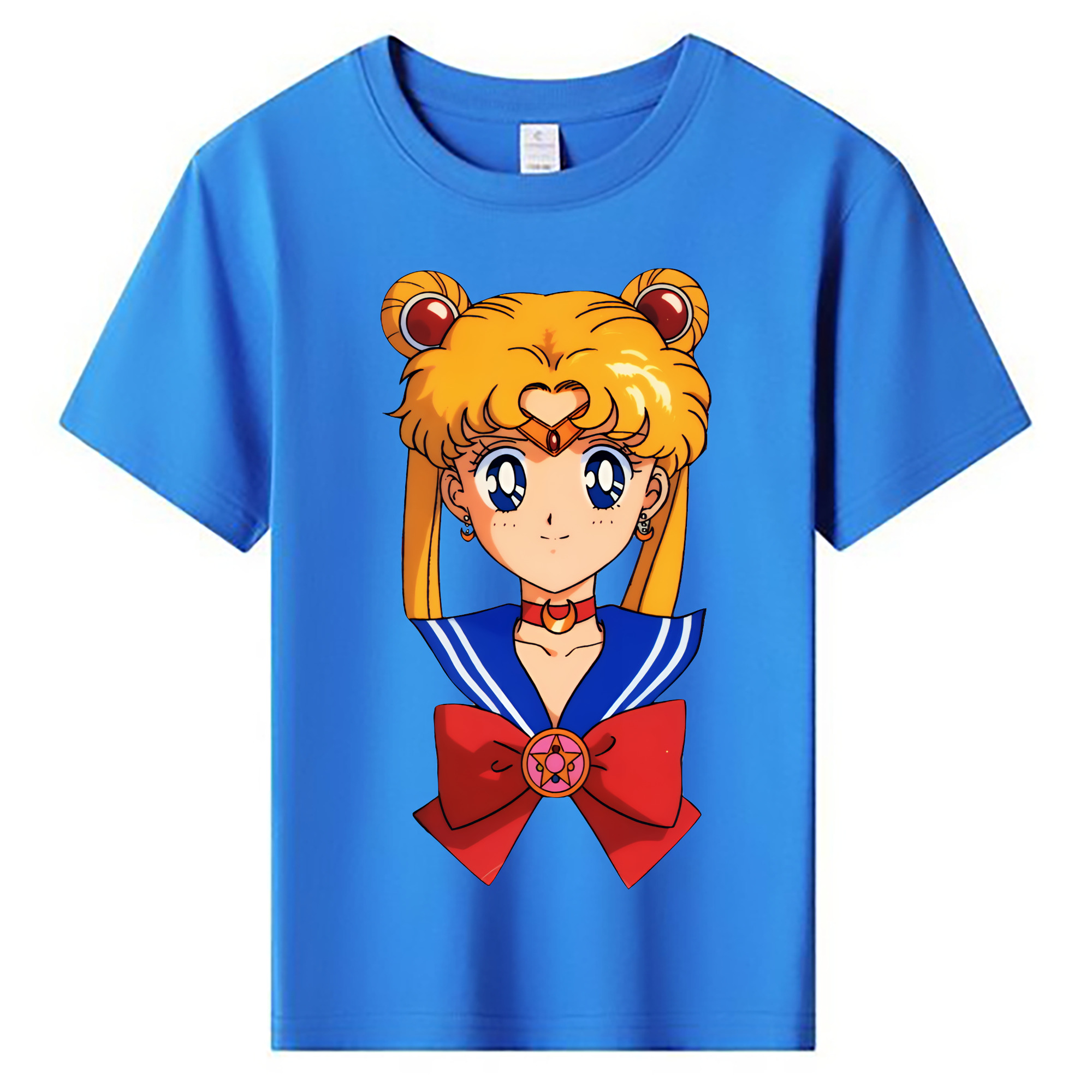 （画像用） 美少女戦士セーラームーン 月野 うさぎ つきの うさぎ Sailor Moon Tsukino Usagi 綿100％キッズTシャツ（フロントプリント）